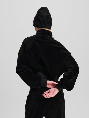 KARL LAGERFELD JEANS Sweatshirt 'Corduroy' in Zwart