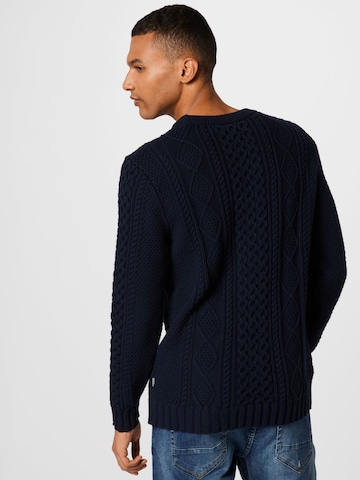 !Solid Sweter w kolorze niebieski