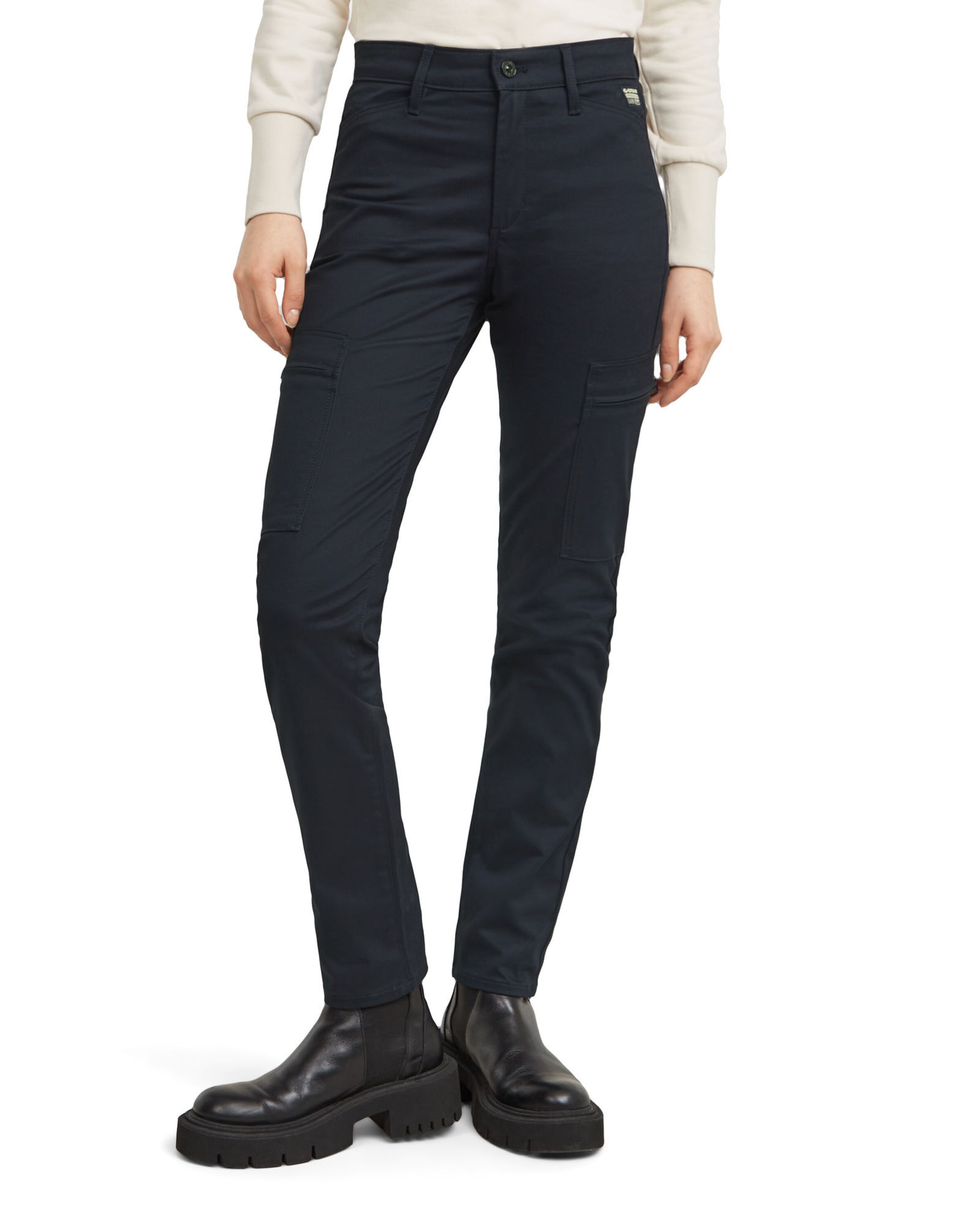 G-STAR Skinny Cargohose in Blau: Vorderseite