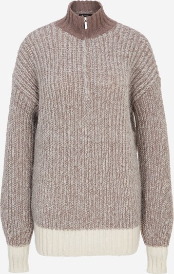 Vero Moda Tall Pullover 'CHIARA' in creme / braun, Produktansicht