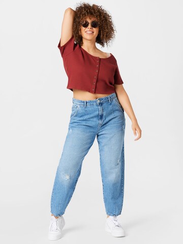 ONLY Carmakoma Loose fit Jeans 'Erna' in Blue