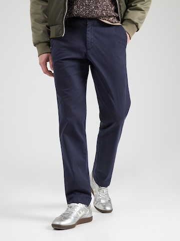 mėlyna Karl Lagerfeld Standartinis „Chino“ stiliaus kelnės 'CLIFF': priekis