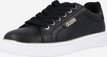 GUESS - Sapatilhas baixas 'BECKIE' em preto: frente