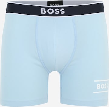 BOSS Black Boxerky – modrá: přední strana