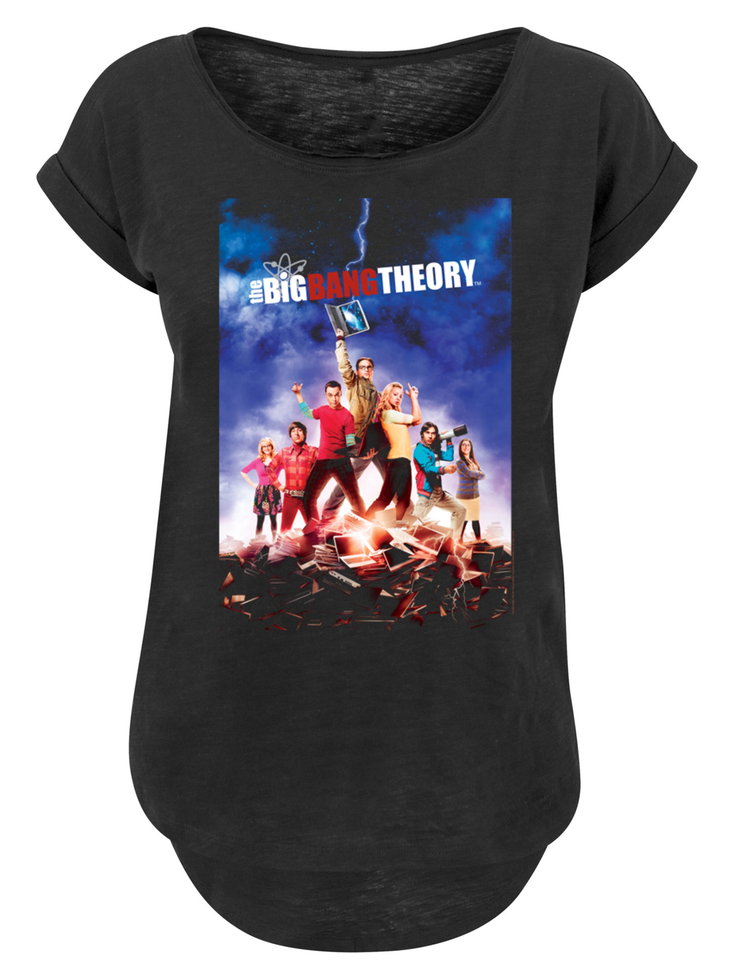 F4NT4STIC Shirt in Zwart: voorkant