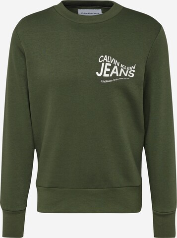 Felpa di Calvin Klein Jeans in verde: frontale