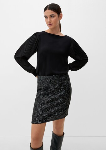 s.Oliver BLACK LABEL Pullover in Schwarz: predná strana