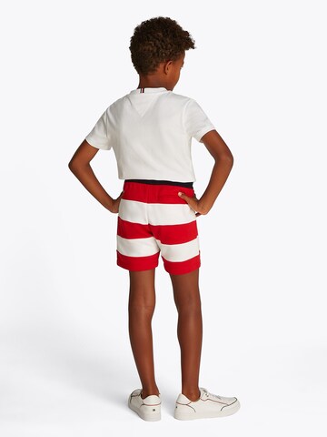 TOMMY HILFIGER Regular Trousers in Red