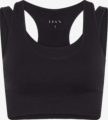 Born Living Yoga Sports top ' Nina ' in Black: front