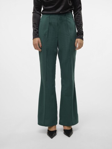 SOMETHINGNEW Flared Pleat-front trousers 'DIANA' in Blue: front