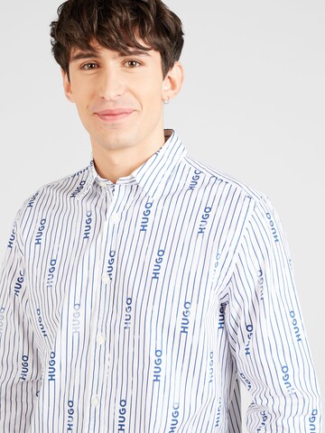 HUGO Regular fit Button Up Shirt 'Emero' in White