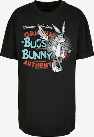 F4NT4STIC Shirt 'Vintage Bugs Bunny' in Zwart: voorkant