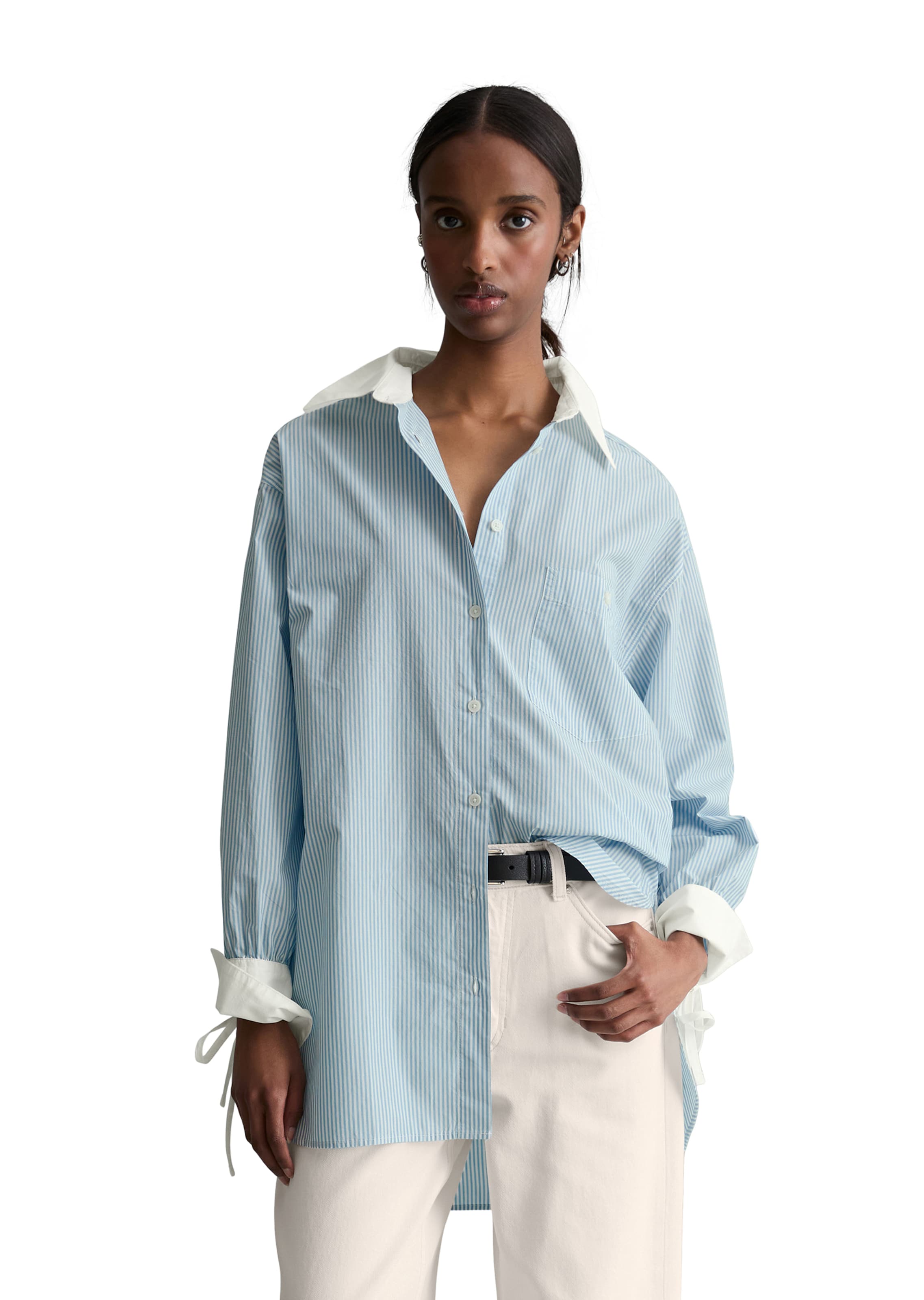 Marc O'Polo DENIM Blouse in Blue: front