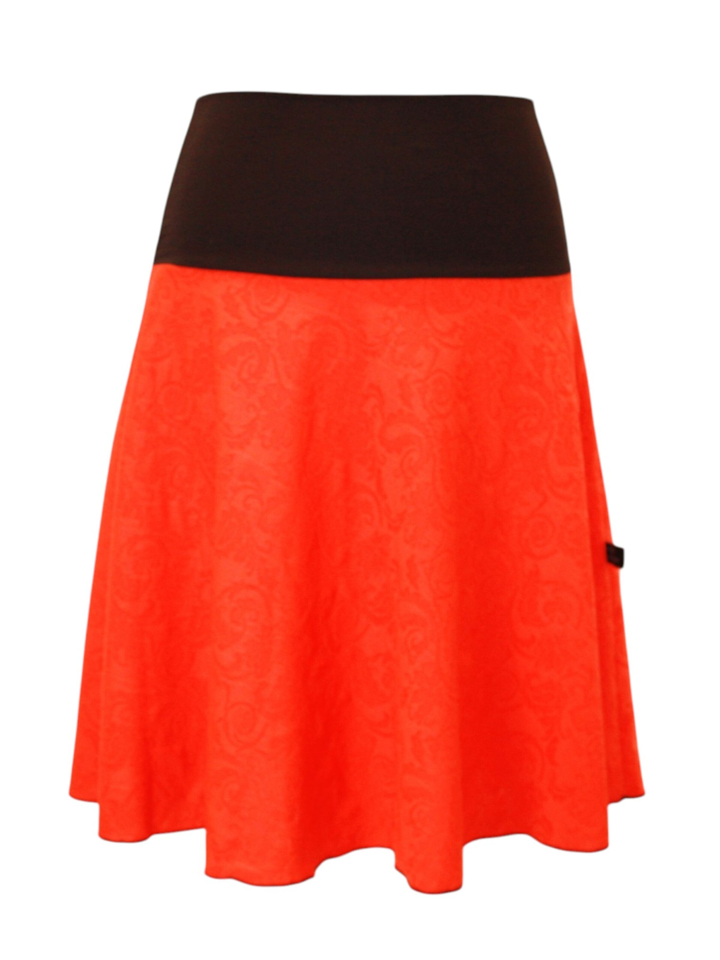 dunkle design Skirt 'Skirt Jacquard' in Orange: front