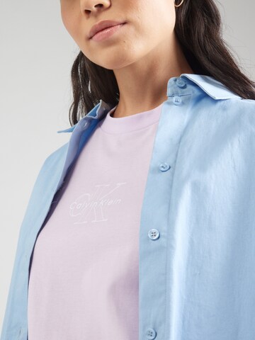 purpurinė Calvin Klein Jeans Marškinėliai