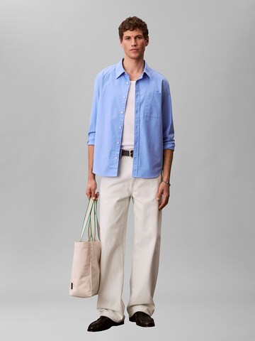 Calvin Klein Jeans Regular Fit Hemd in Blau
