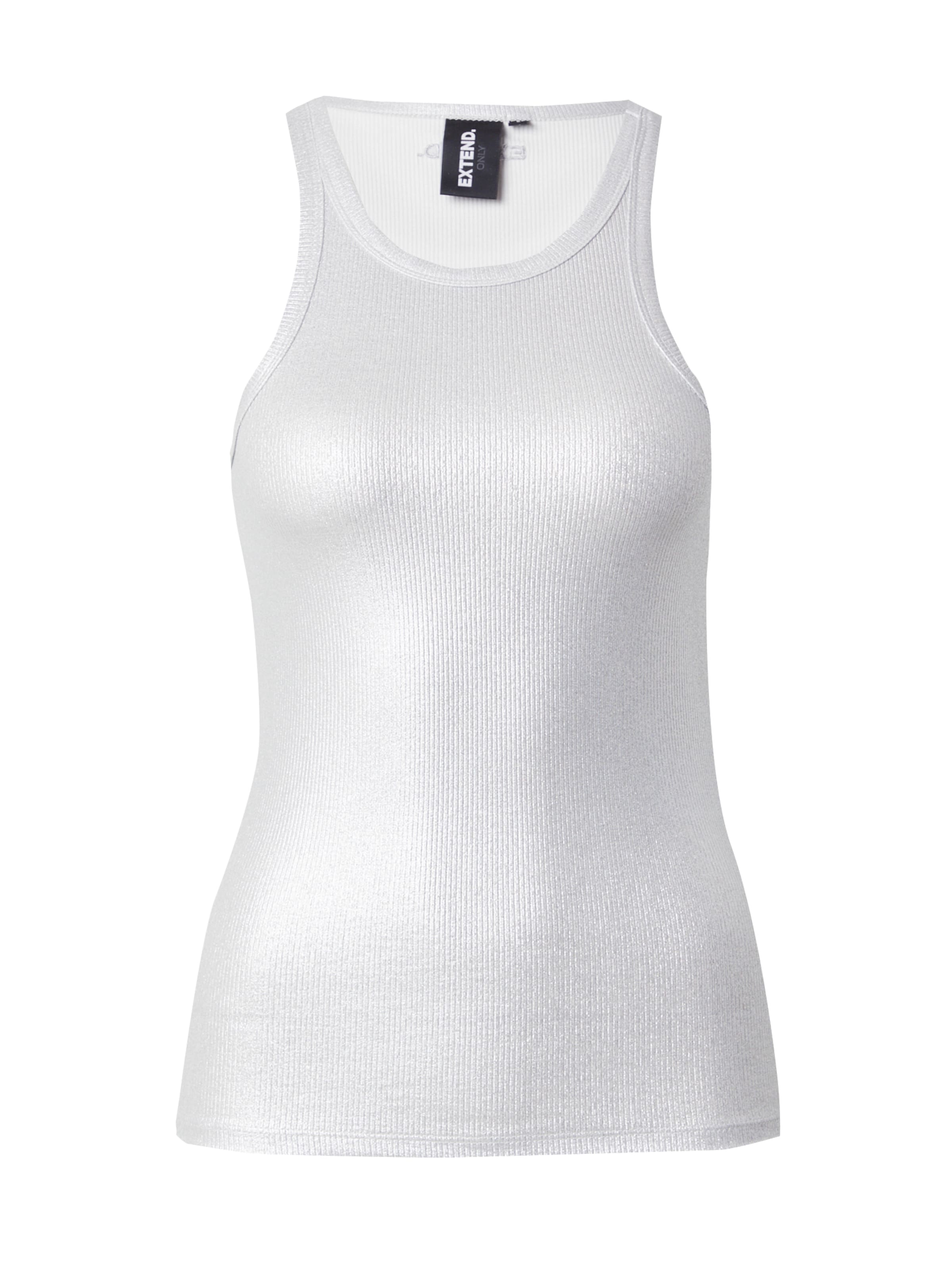 ONLY Τοπ σε ασημί: μπροστά