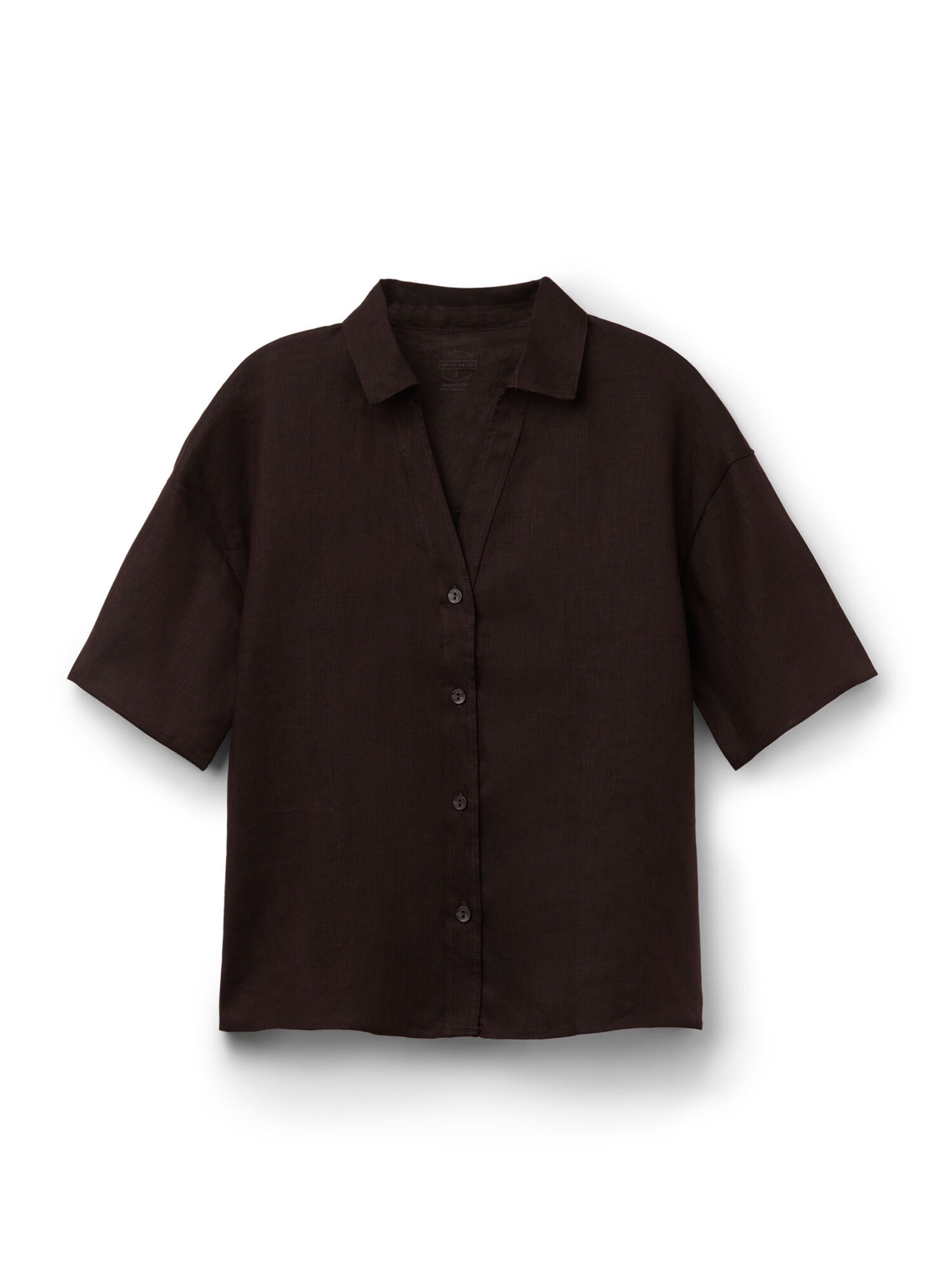 INTIMISSIMI Bluse 'The Pure Linen' in Braun: Vorderseite