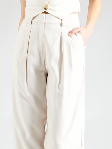 ABOUT YOU Wide leg Pants 'Mira' in Beige