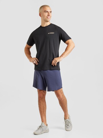 T-Shirt fonctionnel 'GEONATURE' ADIDAS TERREX en noir