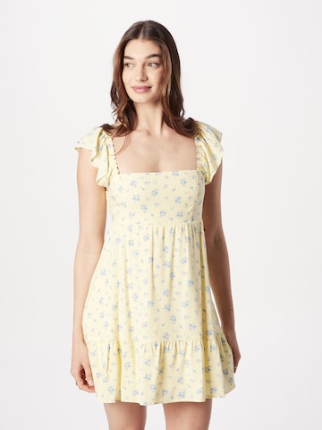 Robe HOLLISTER en jaune : devant