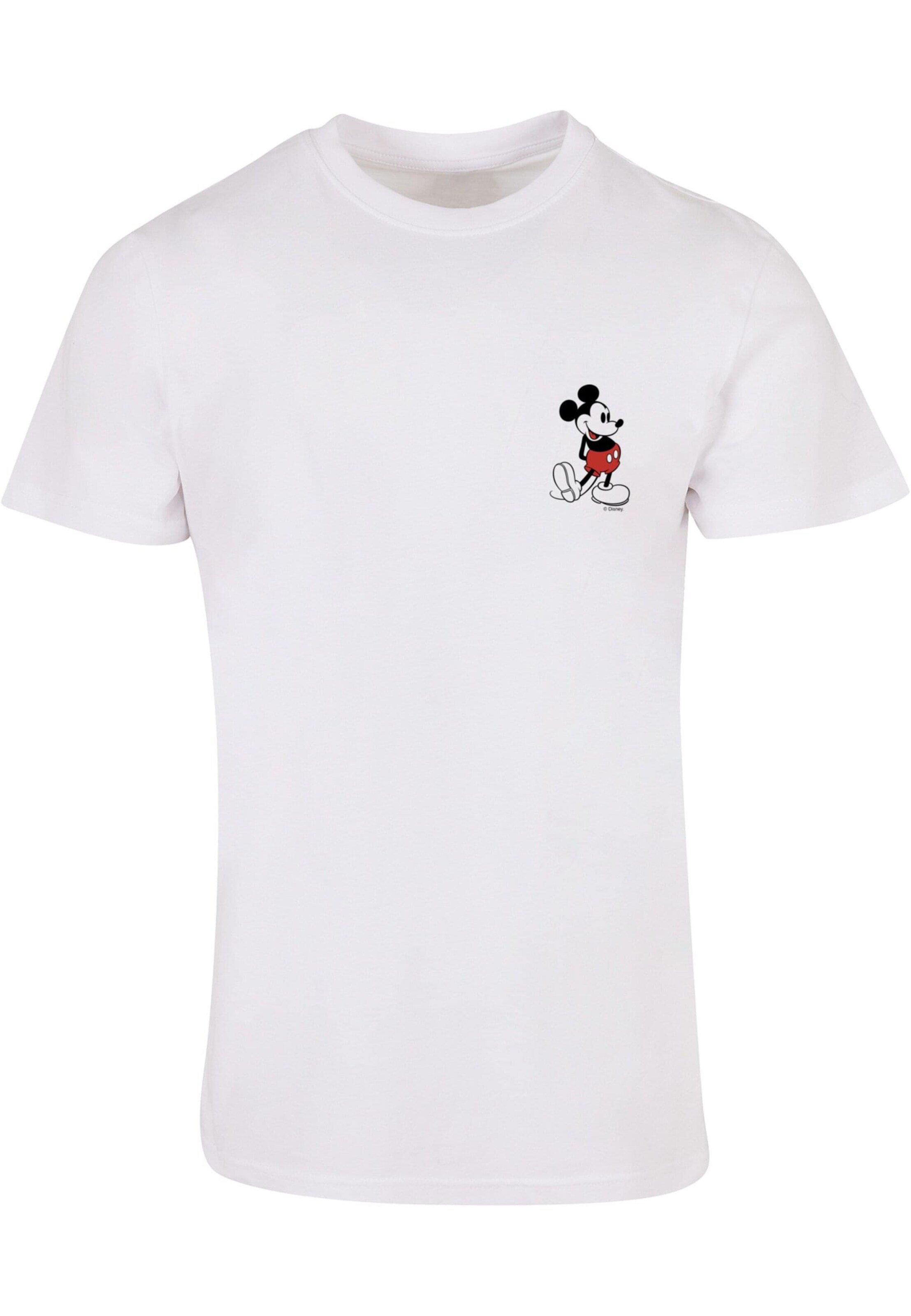 ABSOLUTE CULT T-Shirt 'Mickey Mouse - Kickin Retro' in Weiß: Vorderseite