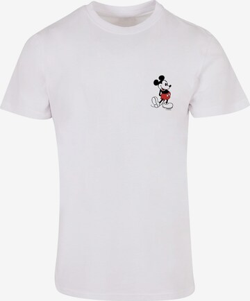 ABSOLUTE CULT Shirt 'Mickey Mouse - Kickin Retro' in Wit: voorkant