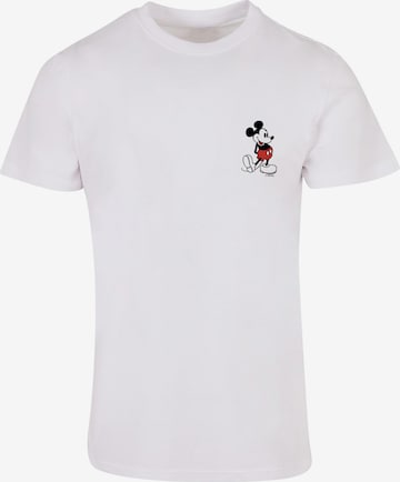 ABSOLUTE CULT Shirt 'Mickey Mouse - Kickin Retro' in White: front