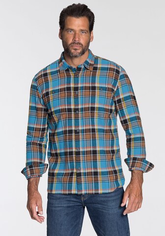 Man's World Regular fit Button Up Shirt in Blue: front