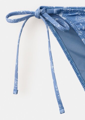 MANGO TEEN Triangle Bikini 'Wavy' in Blue