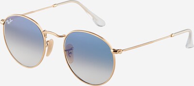 Ray-Ban Lunettes de soleil 'Round' en bleu foncé / or, Vue avec produit
