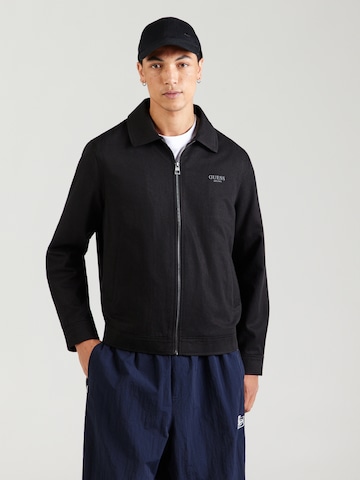 GUESS - Chaqueta de entretiempo en negro: frente