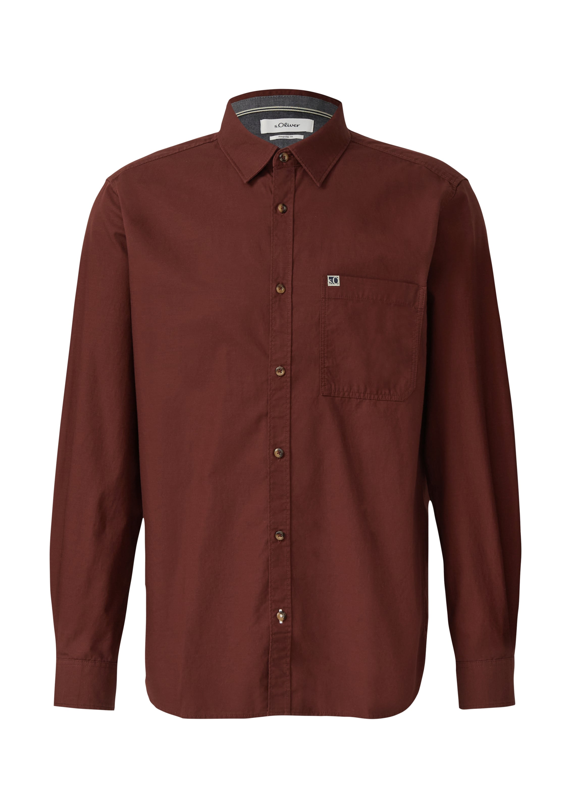 s.Oliver Button Up Shirt in Red: front