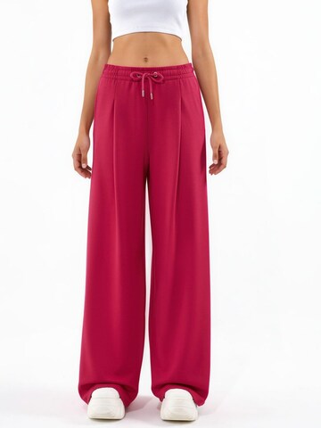 Wide leg Pantaloni di Hiccup in rosso: frontale