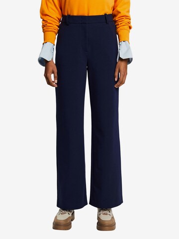 ESPRIT Wide leg Pants in Blue: front