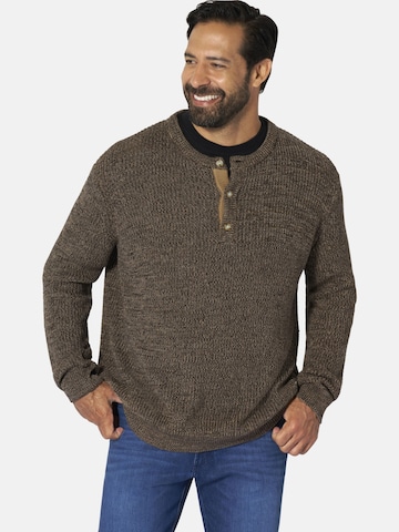 Jan Vanderstorm Sweater 'Tjuse' in Brown: front