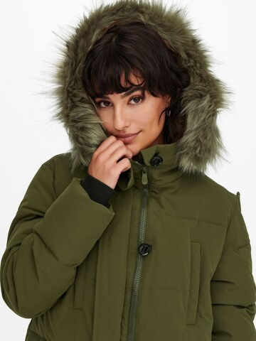 JDY Zimní kabát – zelená