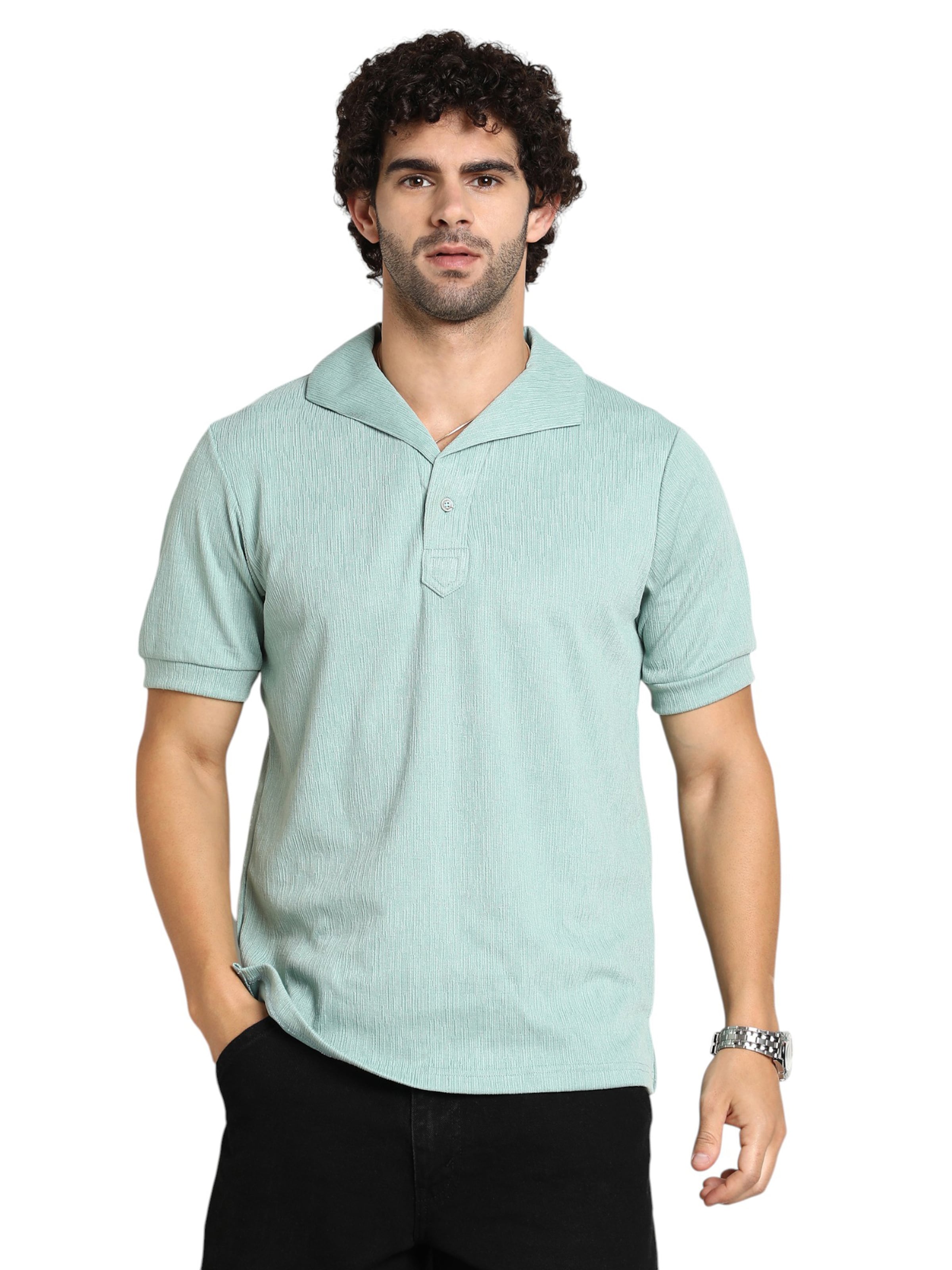 Campus Sutra Shirt in Green: front