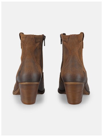 Felmini Wide Fit Booties 'Laredo W034' in Brown