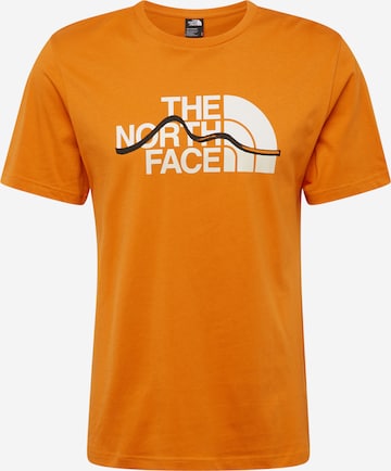 Tricou 'MOUNTAIN LINE' de la THE NORTH FACE pe portocaliu: față
