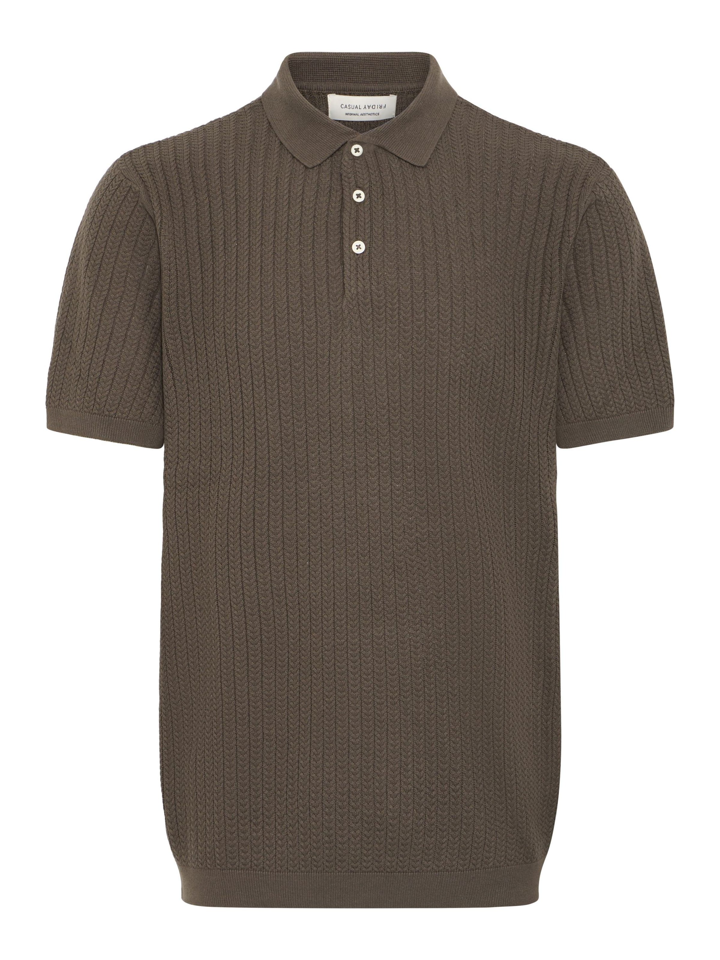 Casual Friday - Camisa 'Karl' em castanho: frente