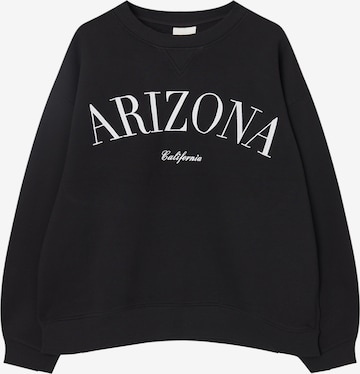 Pull&Bear Sweatshirt in Black: front