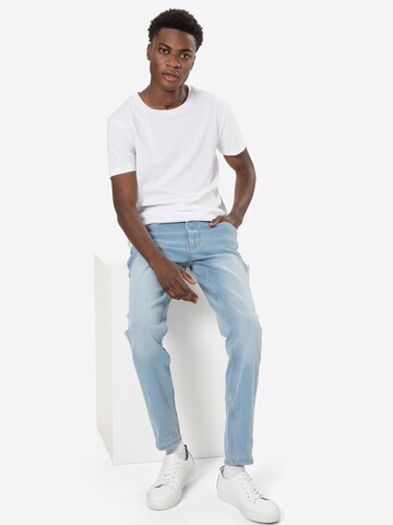 Coupe slim Jean 'Mr. Red' Denim Project en bleu