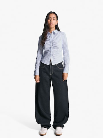Chemisier Bershka en bleu