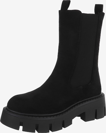 Ital-Design Ankle Boots in Black: front