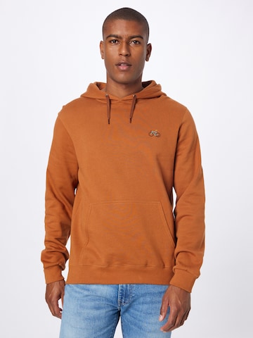 Iriedaily Sweatshirt 'Peaceride' in Bruin: voorkant