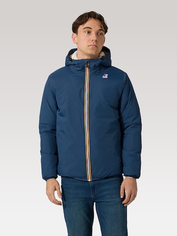 Giacca funzionale di K-Way in blu: frontale