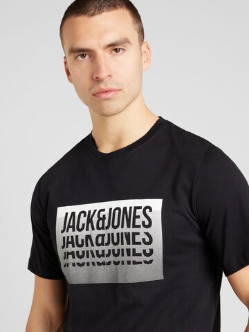 JACK & JONES Koszulka 'FLINT' w kolorze czarny