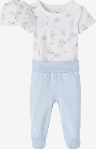 Ensemble de linge 'Patti' NAME IT en bleu : devant