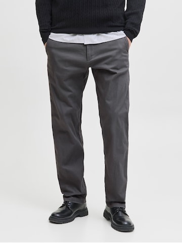 JACK & JONES - Loosefit Pantalón chino 'JPSTKANE JJDAVE' en gris: frente